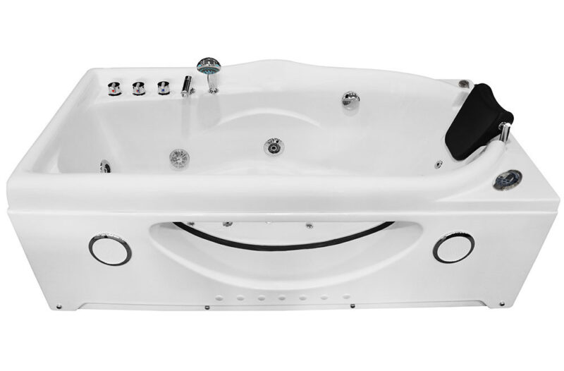 M-SPA - Kúpeľňová vaňa pravá s hydromasážou 634 B pre 1 osobu 168 x 87 x 60 cm - Image 6