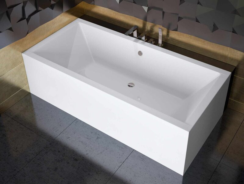 Besco QUADRO - akrylátová vaňa 170x75 cm (#WAQ-170-PK)