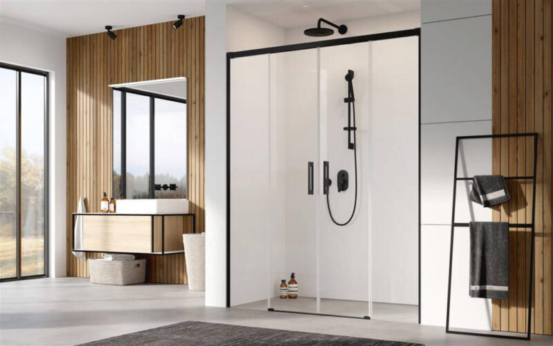 Sprchové dvere IDEA BLACK DWD 190 - Image 2