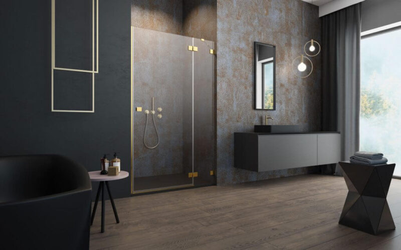 Sprchové dvere ESSENZA PRO GOLD DWJ 90 pravé - Image 2