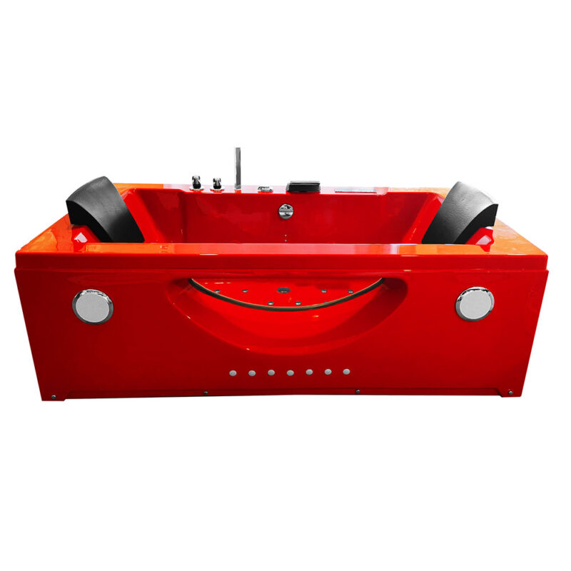 M-SPA - Červená kúpeľňová vaňa SPA s hydromasážou 180 x 92 x 60 cm - Image 4