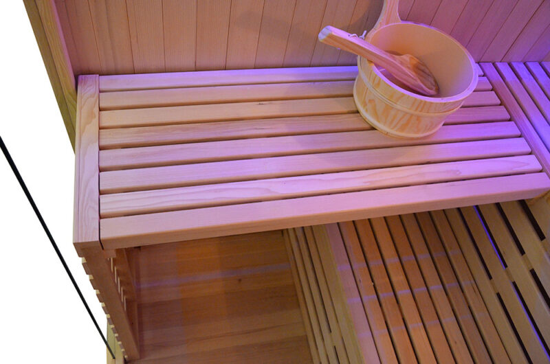 M-SPA - Suchá sauna s pecou a panelom z himalayskej soli EA3S XL 150 x 150 x 200 cm - Image 4