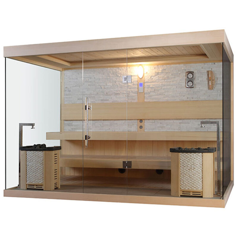 M-SPA - Suchá sauna s pieckou pre 8 osôb 300 x 200 x 210 cm 12kW - Image 5