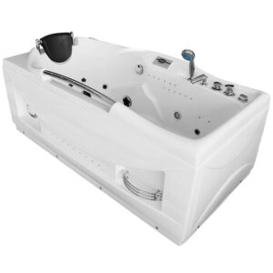 M-SPA - Koupelnová vana levá s hydromasáží 174 x 88 x 70 cm