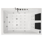 M-SPA - Koupelnová vana s hydromasáží 642 HC pravá 186 x 121 x 65 cm