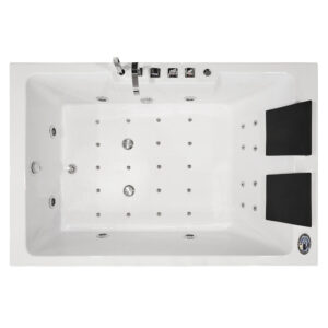 M-SPA - Koupelnová vana s hydromasáží 642 HC pravá 186 x 121 x 65 cm