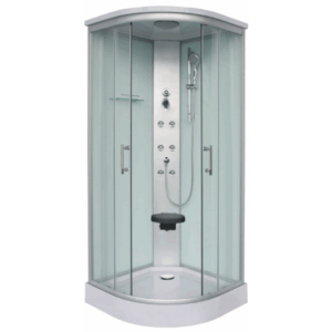 Sanotechnik - QuickLine Rumba - sprchový box čtvrtkruhový 90 x 90 x 215 cm