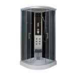 Sanotechnik - QuickLine Comfort - sprchový box čtvrtkruh 100 x 100 x 215 cm