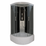 Sanotechnik - QuickLine Vita - sprchový box s hlubokou vaničkou - čtvrtkruhový 90 x 90 x 215 cm