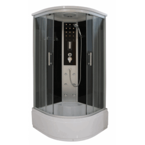 Sanotechnik - QuickLine Vita - sprchový box s hlubokou vaničkou - čtvrtkruhový 90 x 90 x 215 cm