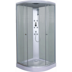 Sanotechnik - Relax - sprchový box čtvrtkruhový 90 x 90 x 207 cm bílý