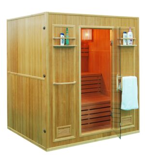 M-Spa - HARVIA - Suchá sauna s kamny, pro 4 osoby 176 x 150 x 192cm