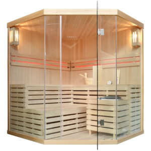 M-SPA - Suchá sauna s troubou pro 4 osoby 180 x 180 x 200 cm