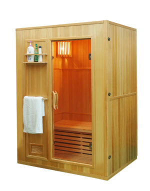 M-Spa - HARVIA - Suchá sauna so saunovou pecou pre 3 osoby, 154 x 110 x 192cm