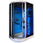 M-SPA - Sprchový box 8218P s hydromasáží 120 x 85 x 215 cm, pravé provedení