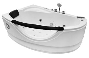 M-SPA - Koupelnová vana levá s hydromasáží 0024 pro 1 osobu 169 x 90 x 56 cm