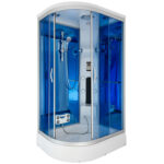 M-SPA - Sprchový box levý bílý hydromasážní 02188 120 x 85 x 220 cm