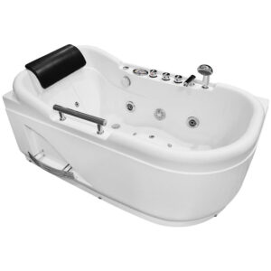 M-SPA - Levá koupelnová vana SPA s hydromasáží 140 x 87 x 67 cm