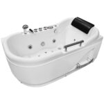 M-SPA - Pravá koupelnová vana SPA s hydromasáží 140 x 87 x 67 cm