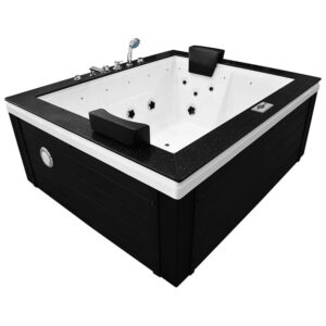 Hydromasážní vana 089 Black 180x150x70 cm