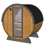 Sudová sauna 160 SMREK částečně prosklená