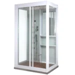 LUXOR XL Parní sprcha s vodopádem a parní sauna - 120 x 90 cm