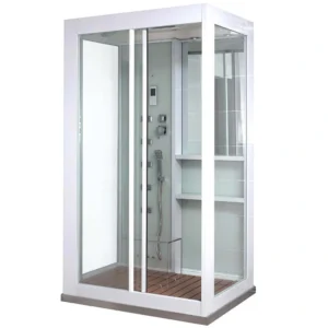 LUXOR XL Parní sprcha s vodopádem a parní sauna - 120 x 90 cm