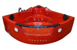 MSPA-10632R červená hydromasážní vana 157 x 157 x 68 cm