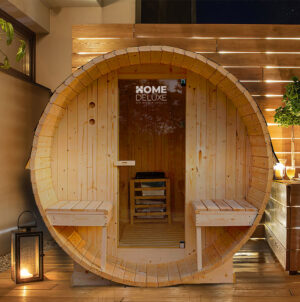 HOME DELUXE Venkovní sudová sauna LAHTI L DELUXE