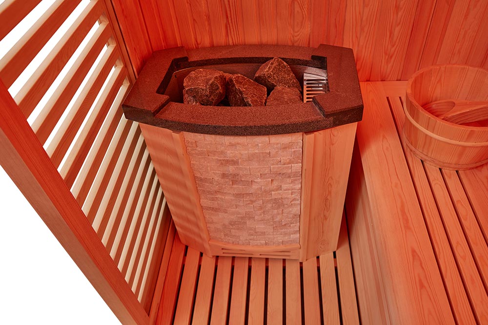 M-SPA - Suchá sauna s kamny 200 x 170 x 210 cm 6kW