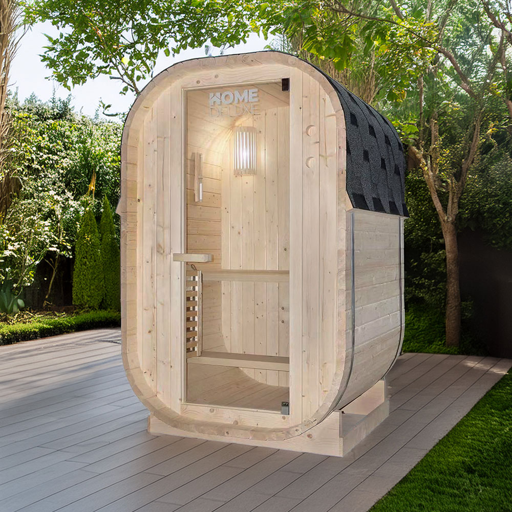 Venkovní sauna CUBE S - 194 x 120 cm pro 2 osoby - Obrázek 2