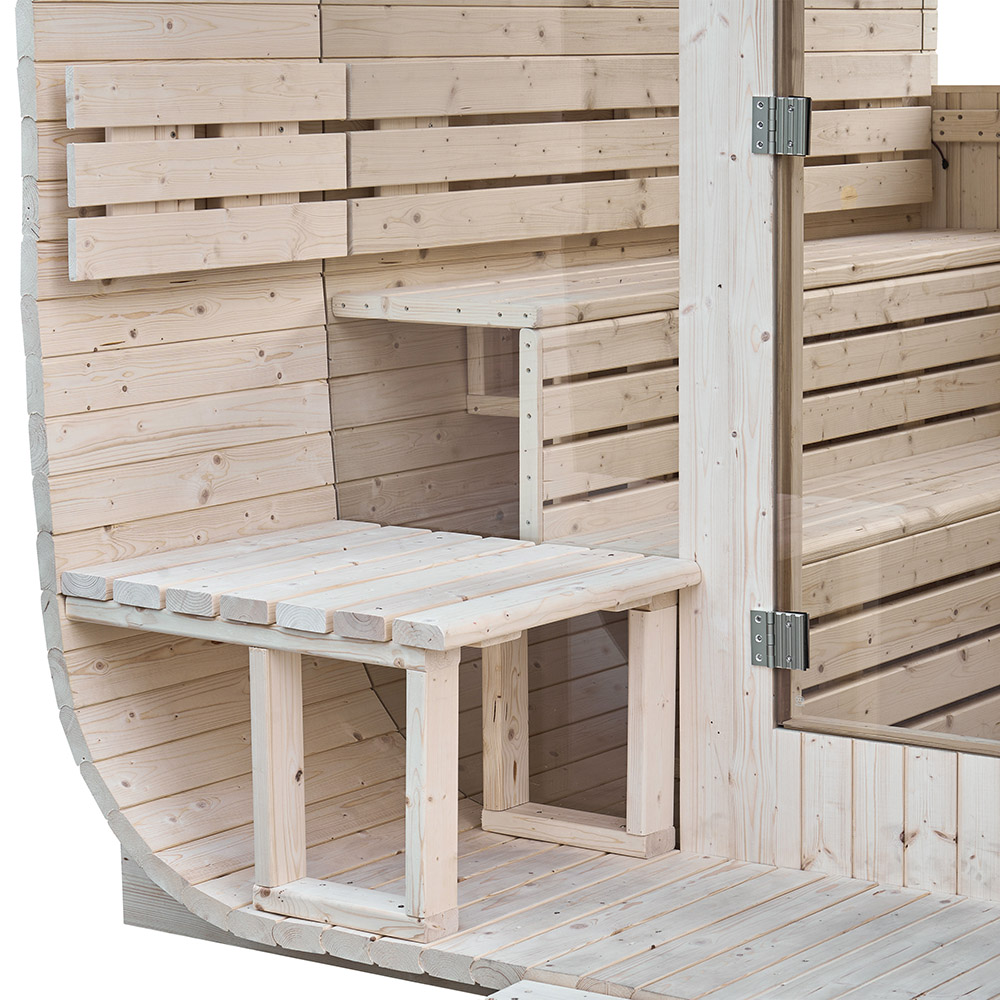 Záhradná sauna HYGGE DELUXE - 230 cm x 220 cm pre 4-6 osôb – Obrázok 4