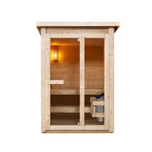 Venkovní sauna HELSINKI pro 2-3 osoby, 165x175x218,9 cm