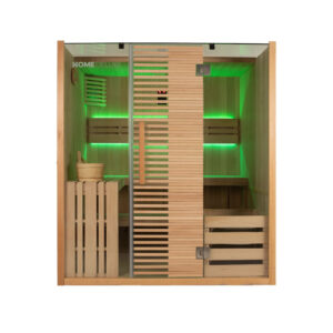 Tradiční sauna OMAHA - 180 x 150 cm pro 4 osoby