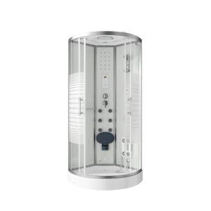 BÍLÁ PERLA Sprchový kout s vodopádem a masáží zad