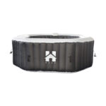 Venkovní vířivka DROP včetně krytu - ⌀185 cm černá pro 6 osob