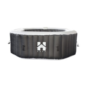 Venkovní vířivka DROP včetně krytu - ⌀185 cm černá pro 6 osob
