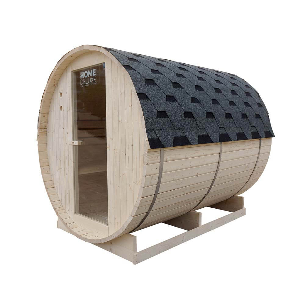 Vonkajšia sudová sauna LAHTI XL - 195 x 220 cm pre 4 osoby – Obrázok 5