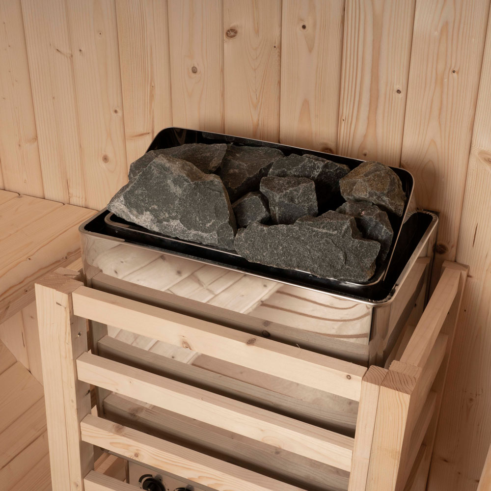 Vonkajšia sudová sauna LAHTI M - 195 x 120 cm pre 2 osoby – Obrázok 6