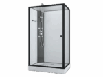 Sanotechnik VIVA 1 black sprchový box obdélník bez střechy, 120x80x225cm