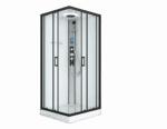 Kompletní sprchový kout MIAMI černý s rychlou montáží 90 x 90 x 215 cm